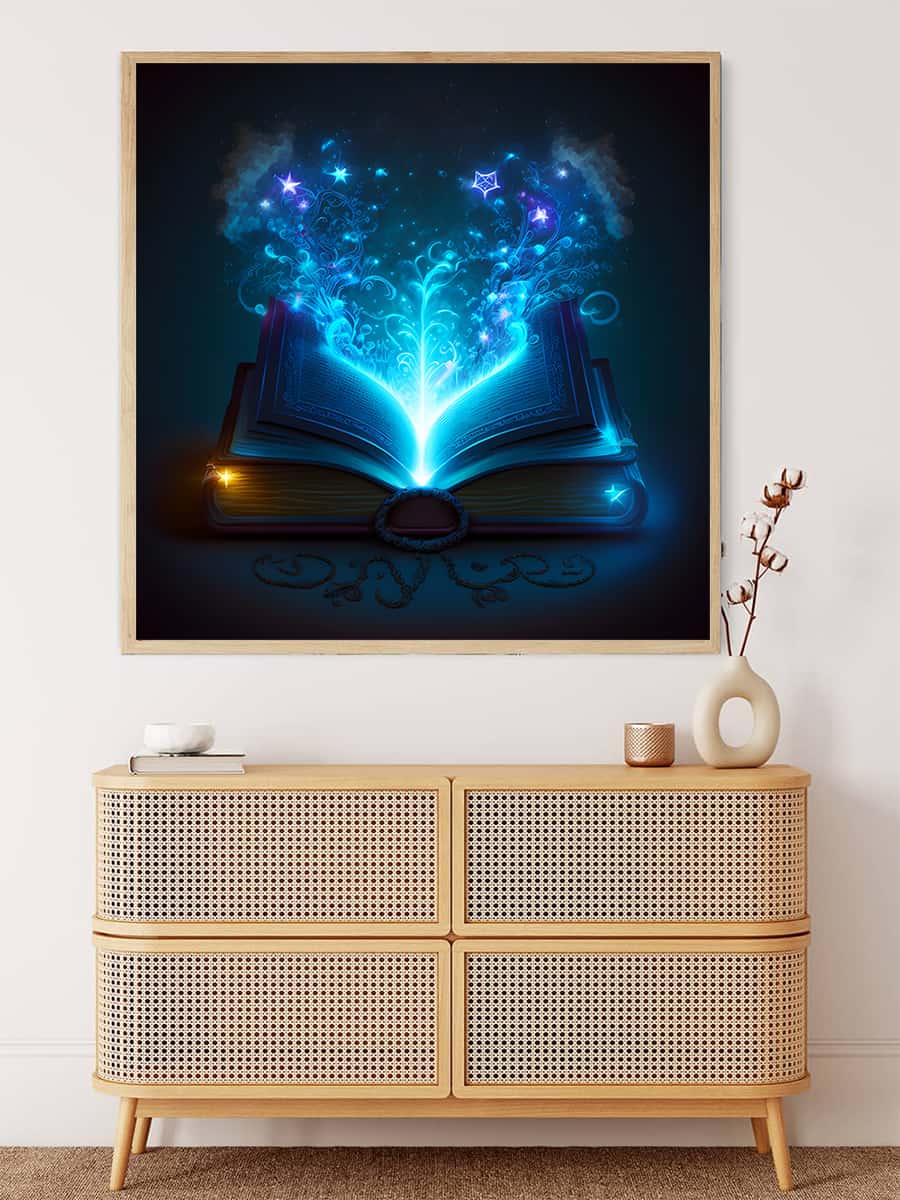 Diamond Painting - Wundersames Buch - gedruckt in Ultra-HD - Abstrakt, Neu eingetroffen, Quadratisch