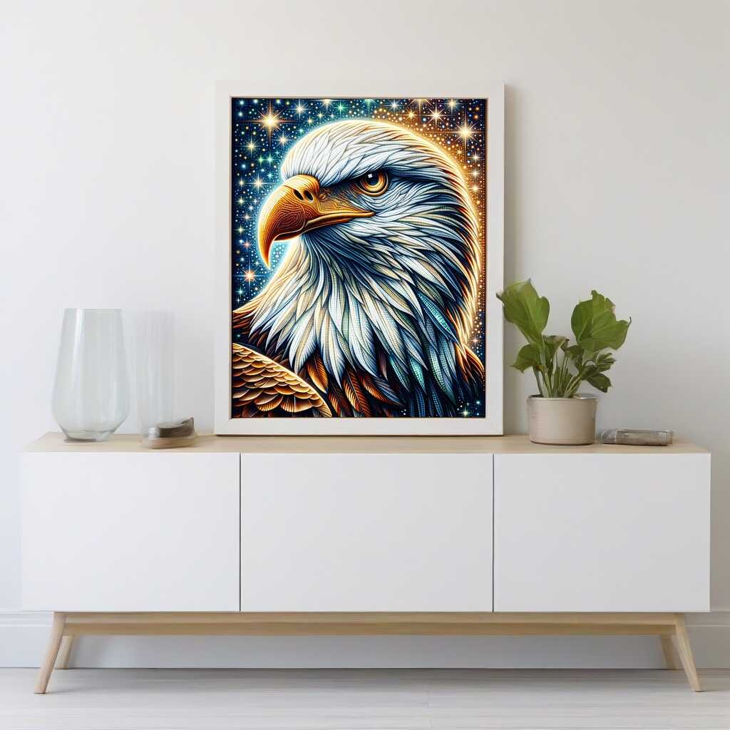 Diamond Painting - Majestätischer Adler Portrait