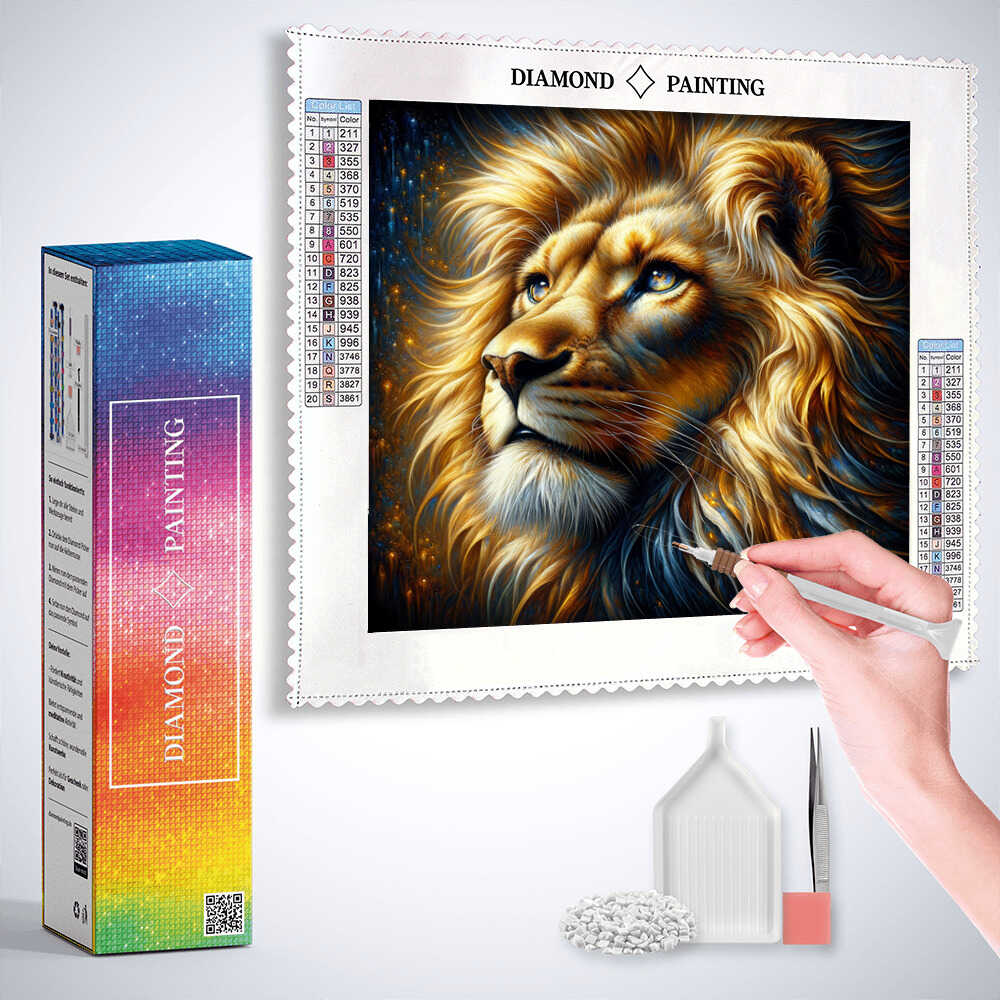 Diamond Painting - Lieber Löwe Porträt