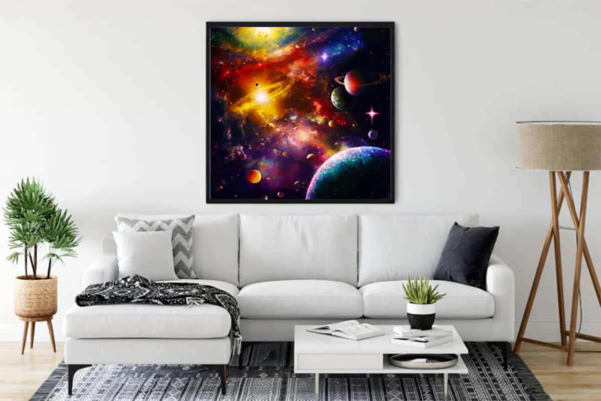 Diamond Painting - Weltraumnebel - gedruckt in Ultra-HD - Neu eingetroffen, Quadratisch, Universum, Weltall