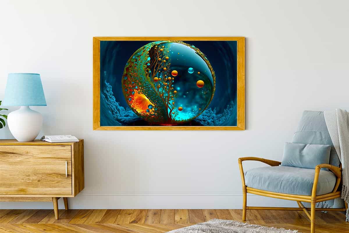 Diamond Painting - Tropfen Welt - gedruckt in Ultra-HD - Abstrakt, Horizontal, Neu eingetroffen