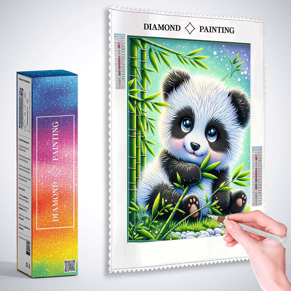 Diamond Painting - Kleiner Panda