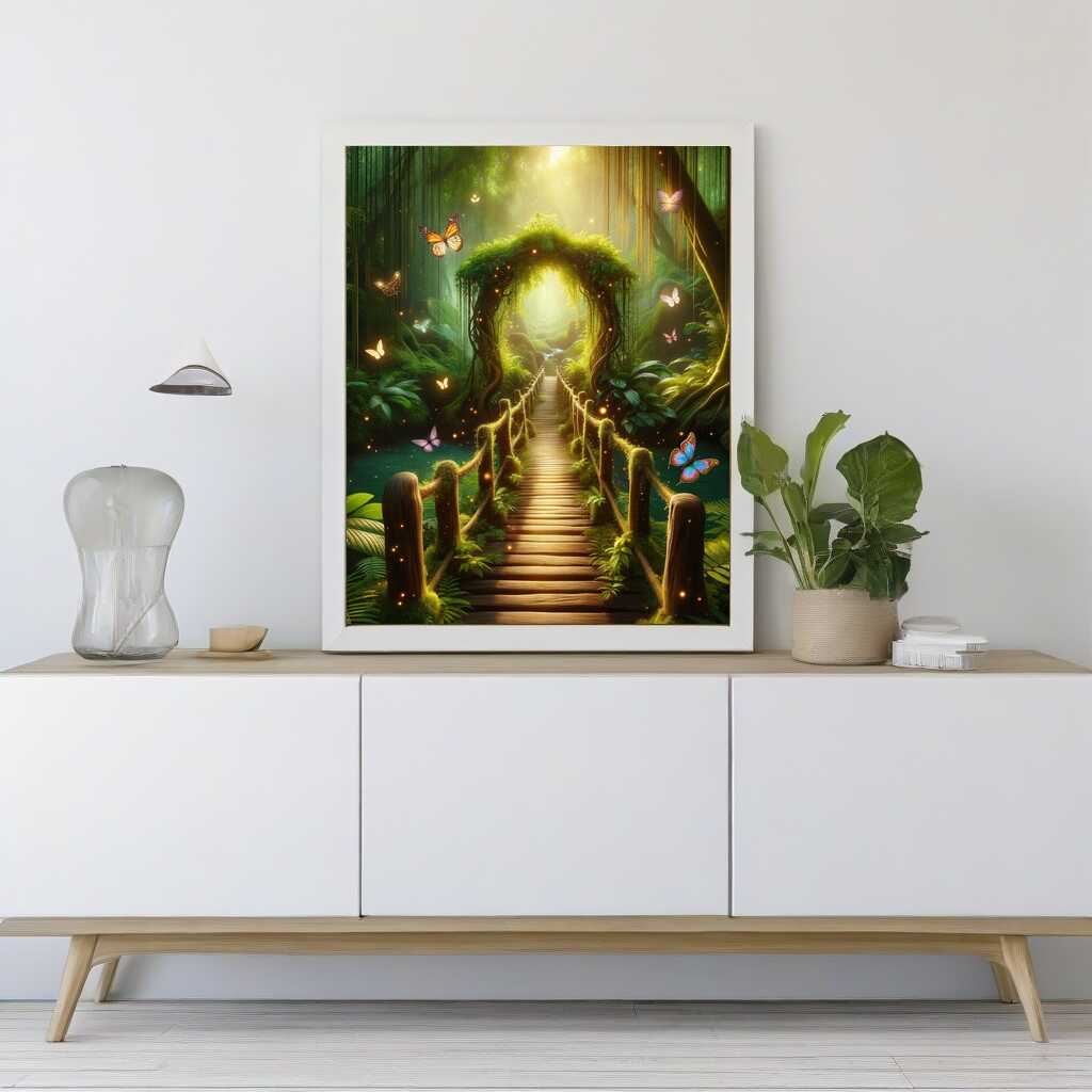 Diamond Painting - Waldbrücke