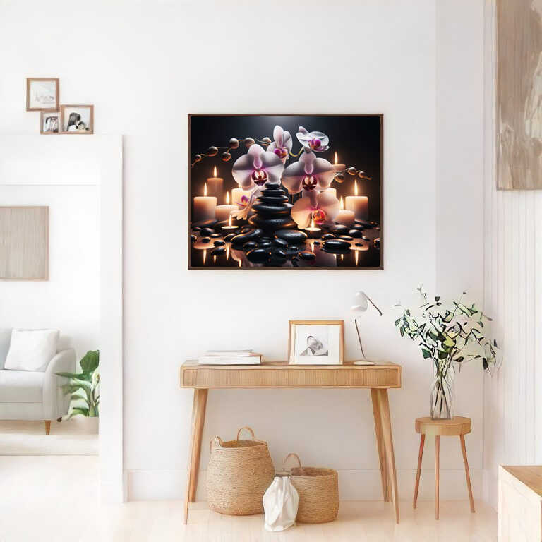 Diamond Painting - Orchideen und Wellness
