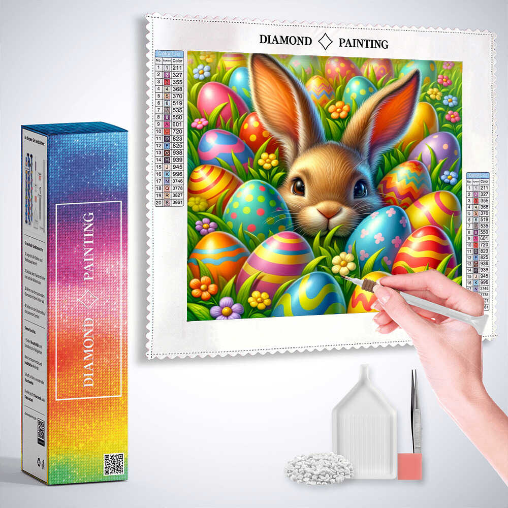 Diamond Painting - Versteckter Osterhase