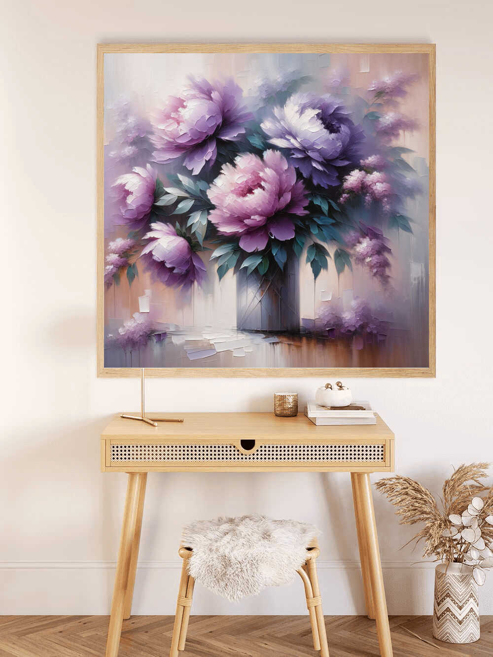Diamond Painting - Pfingstrosenstrauß Lila