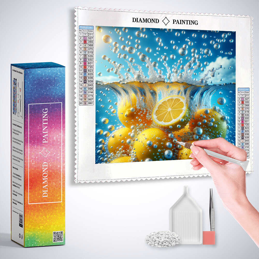 Diamond Painting - Zitronen im Wasser