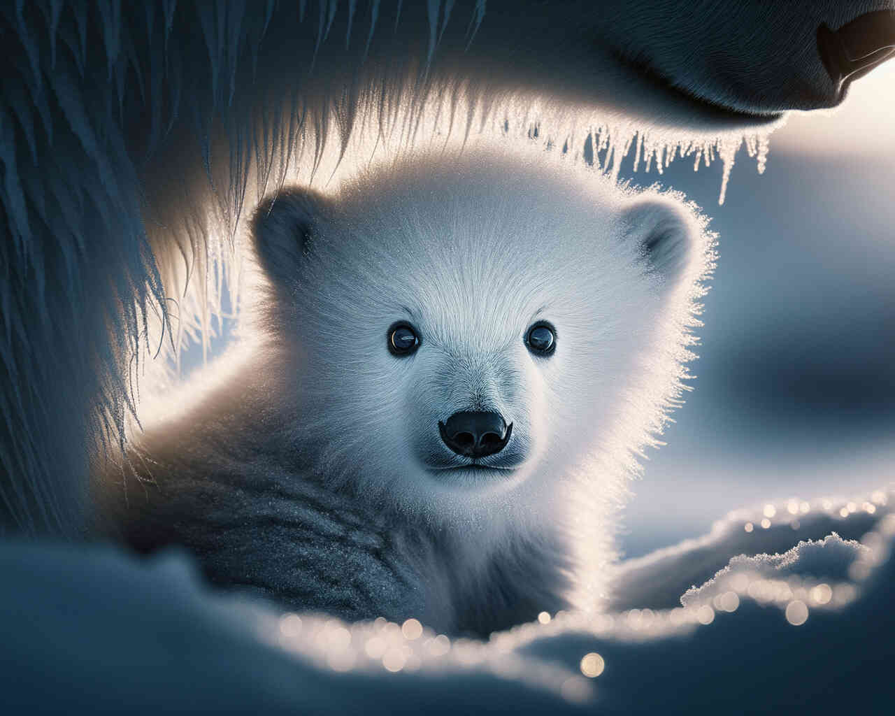Diamond Painting - Kleiner Eisbär