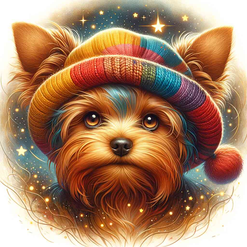 Diamond Painting - Yorkshire Terrier mit Hut