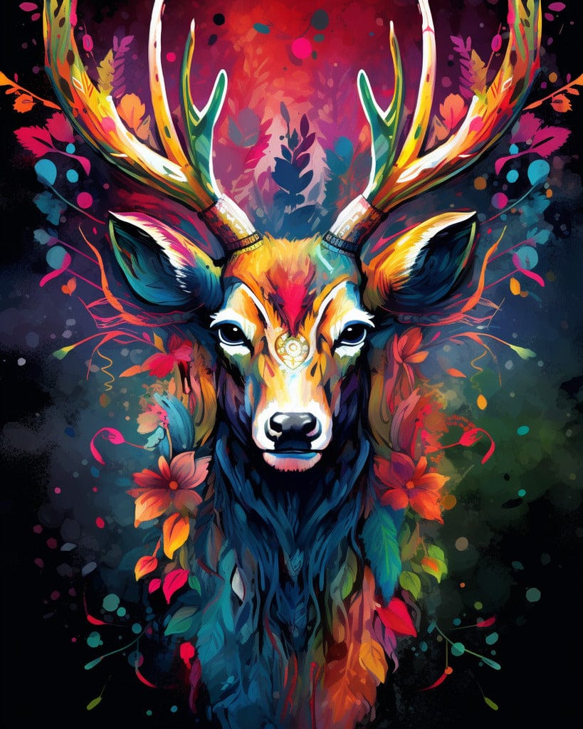 Diamond Painting - Mysteriöser Hirsch