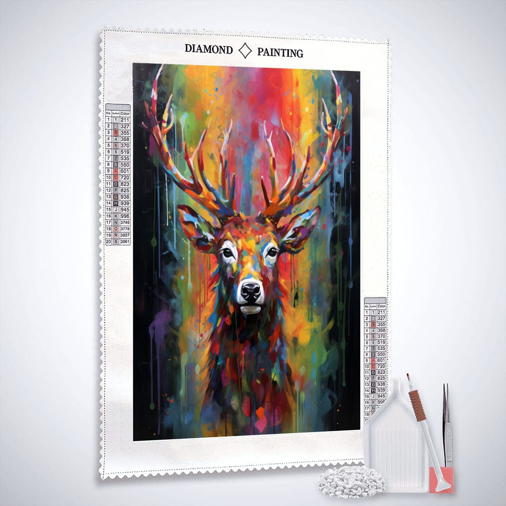 Diamond Painting - Hirsch der Farben