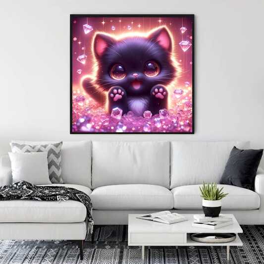 Diamond Painting - Lustige Katze