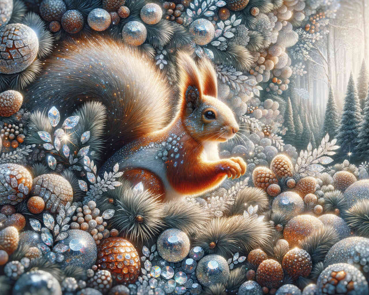 Diamond Painting - Eichhörnchen
