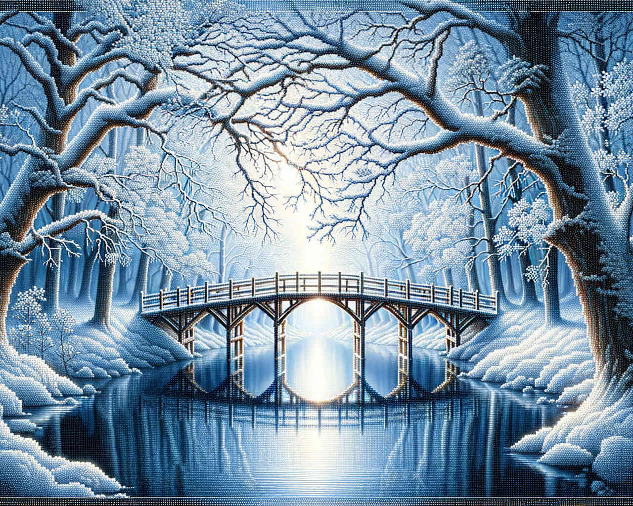 Diamond Painting - Grandiose Brücke