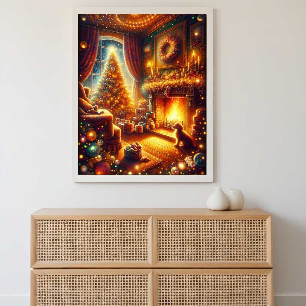 Diamond Painting - Gemütliche Weihnachtshütte