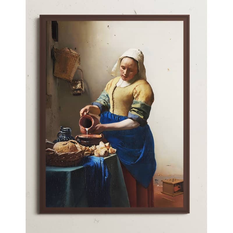 Diamond Painting - Die Milkmaid, Vermeerstyle - gedruckt in Ultra-HD - bekannte künstler