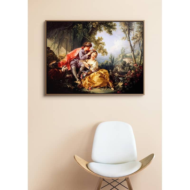 Diamond Painting - Gemälde, Liebespaar - gedruckt in Ultra-HD - bekannte künstler