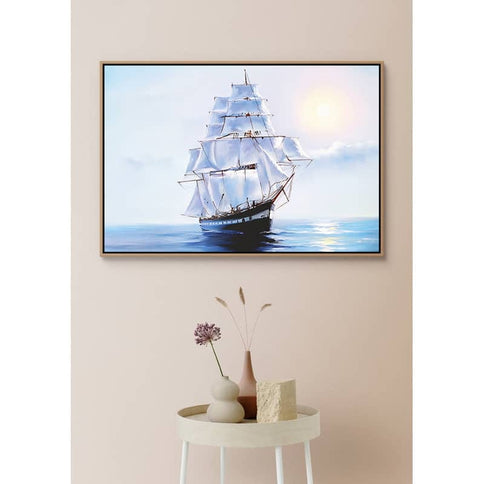 Diamond Painting - Segelschiff, Sonne - gedruckt in Ultra-HD - meer, schiffe