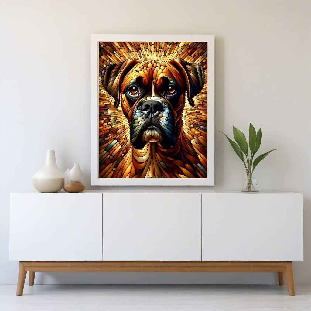 Diamond Painting - Boxer, Portrait
