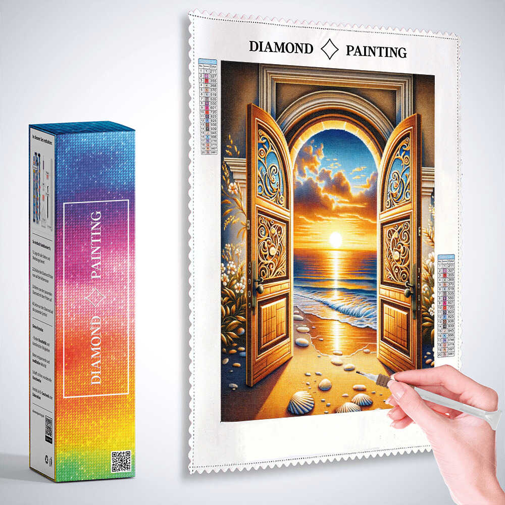 Diamond Painting - Tür zum Strand