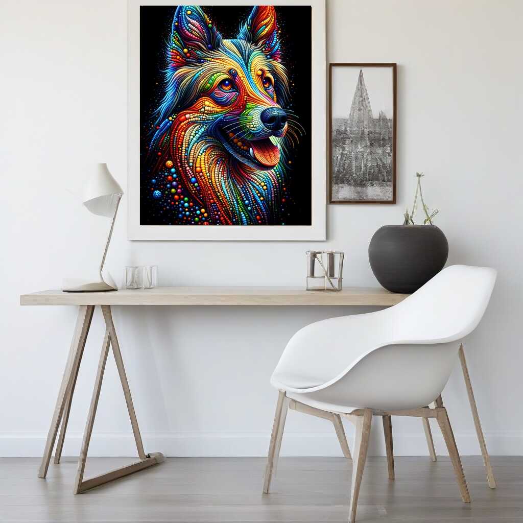 Diamond Painting - Bunter Hund