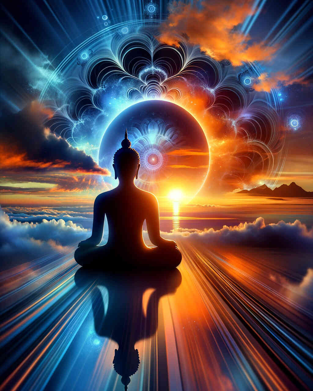 Diamond Painting - Buddha Sonnenuntergang