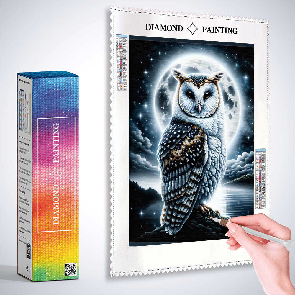 Diamond Painting - Nachteule