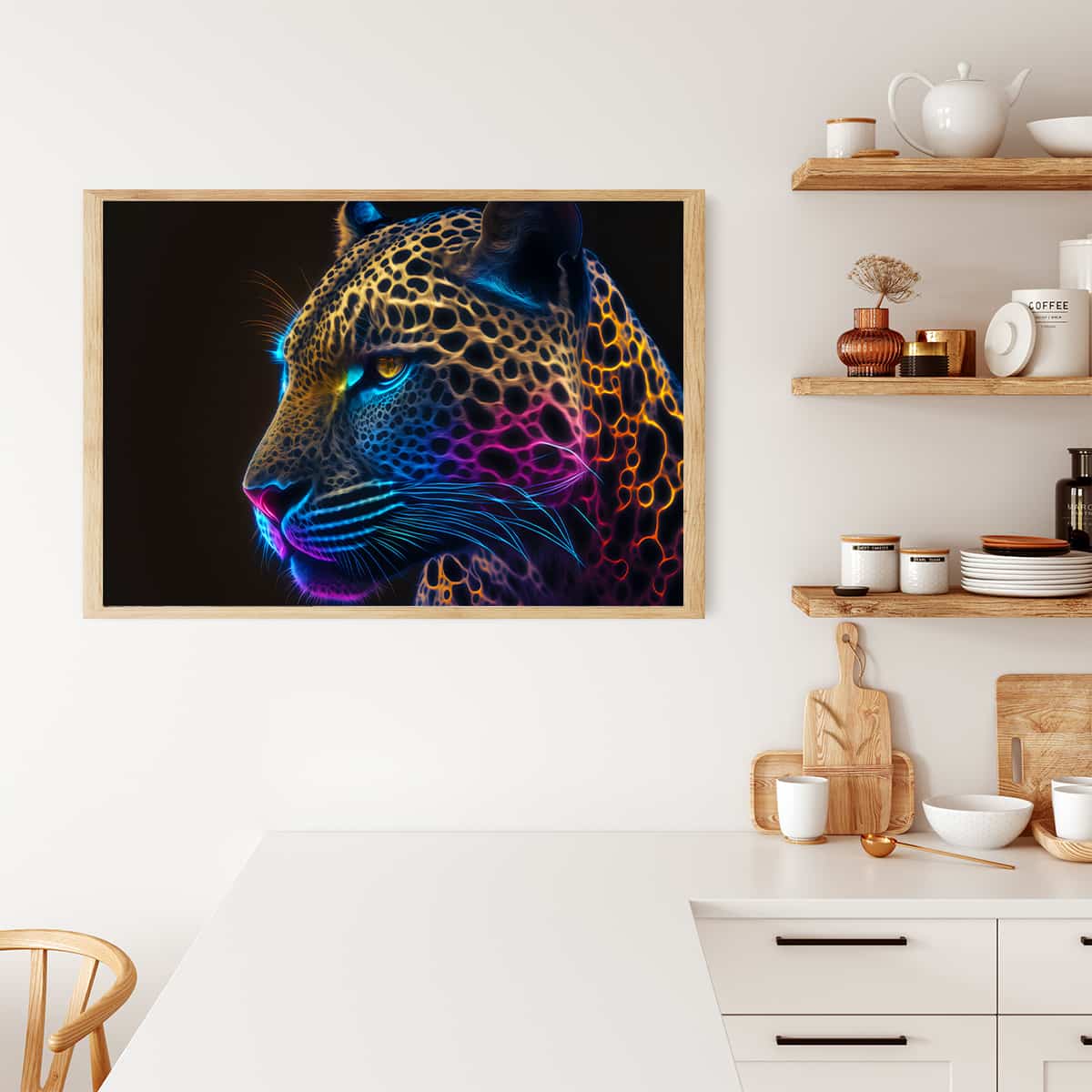 AB Diamond Painting - Leopard Farbenspiel - gedruckt in Ultra-HD - AB Diamond, Horizontal, Leopard, Neu eingetroffen, Tiere