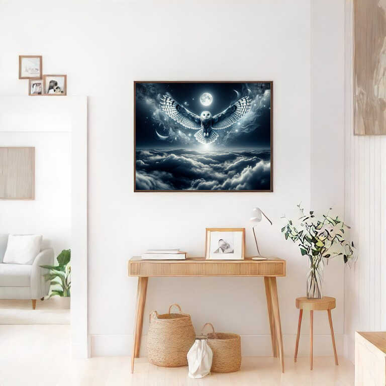 Diamond Painting - Eule im Nachtflug