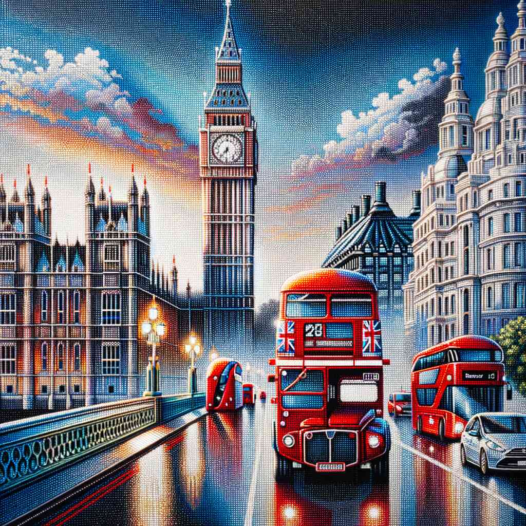 Diamond Painting - Sehenswürdigkeiten in London