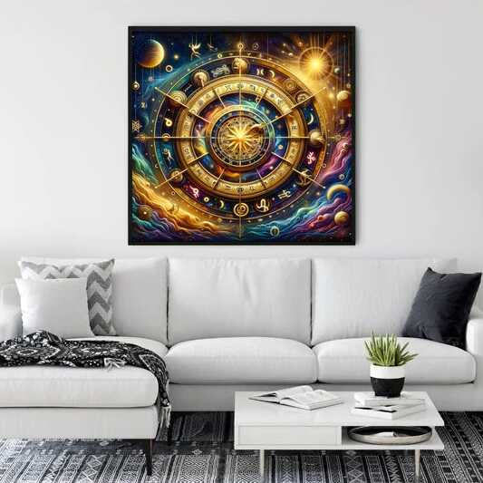 Diamond Painting - Sonnenuhr, Mandala