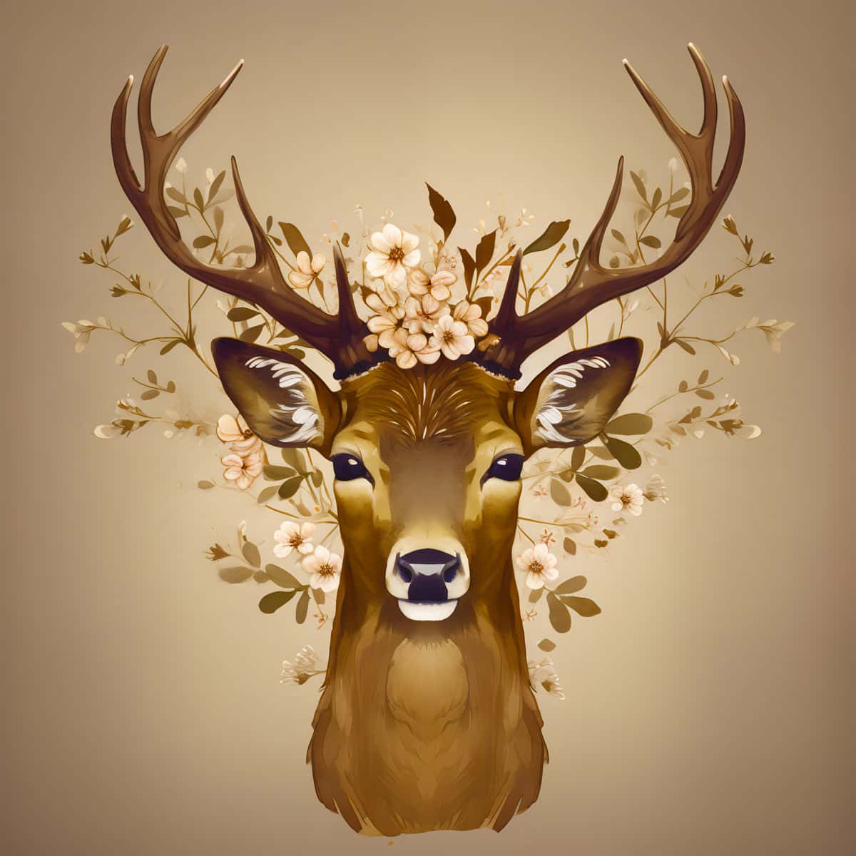 AB Diamond Painting - Hirschprofil - gedruckt in Ultra-HD - AB Diamond, Hirsch, Neu eingetroffen, Quadratisch, Tiere
