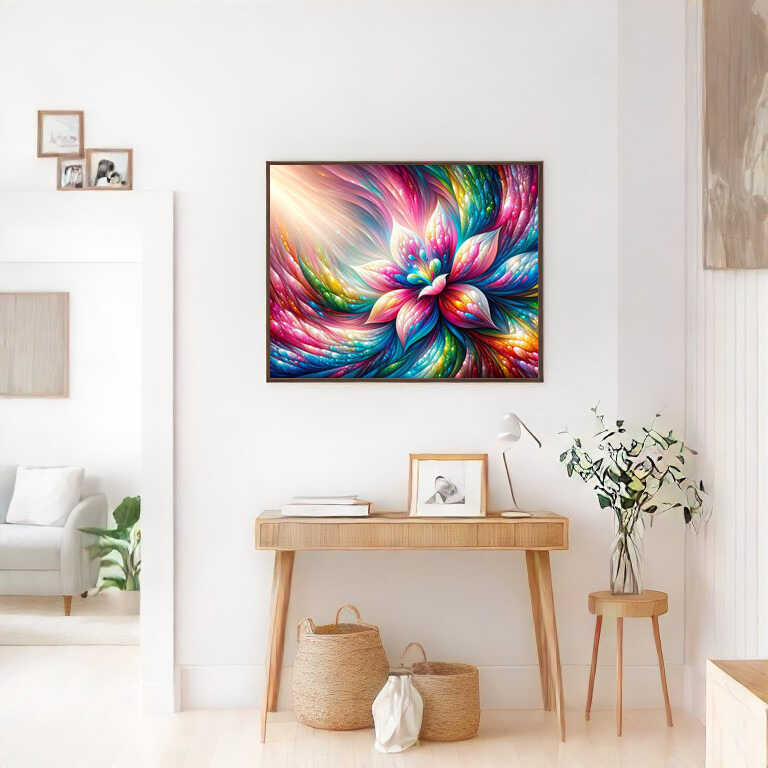 Diamond Painting - Regenbogenblume