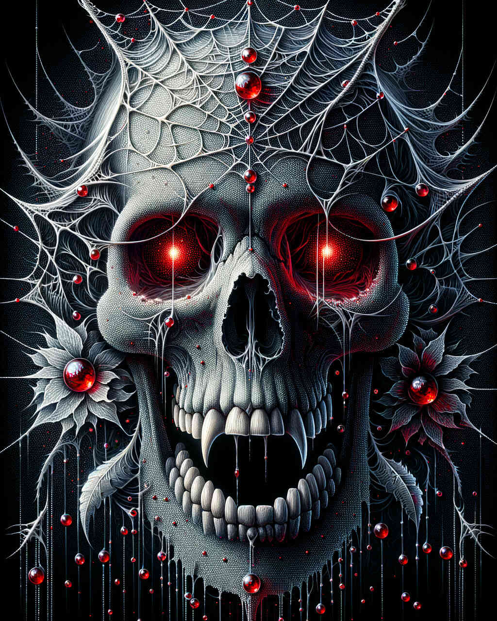 Diamond Painting - Totenkopf Vampir