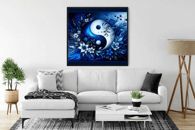 Diamond Painting - Yin und Yang Blume