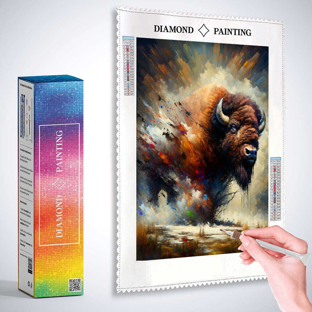 Diamond Painting - Farbimpression Büffel