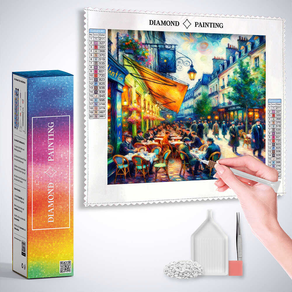 Diamond Painting - Abendflüstern auf der Terrasse