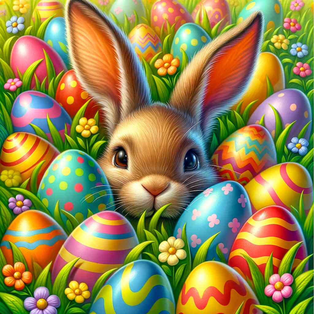 Diamond Painting - Versteckter Osterhase
