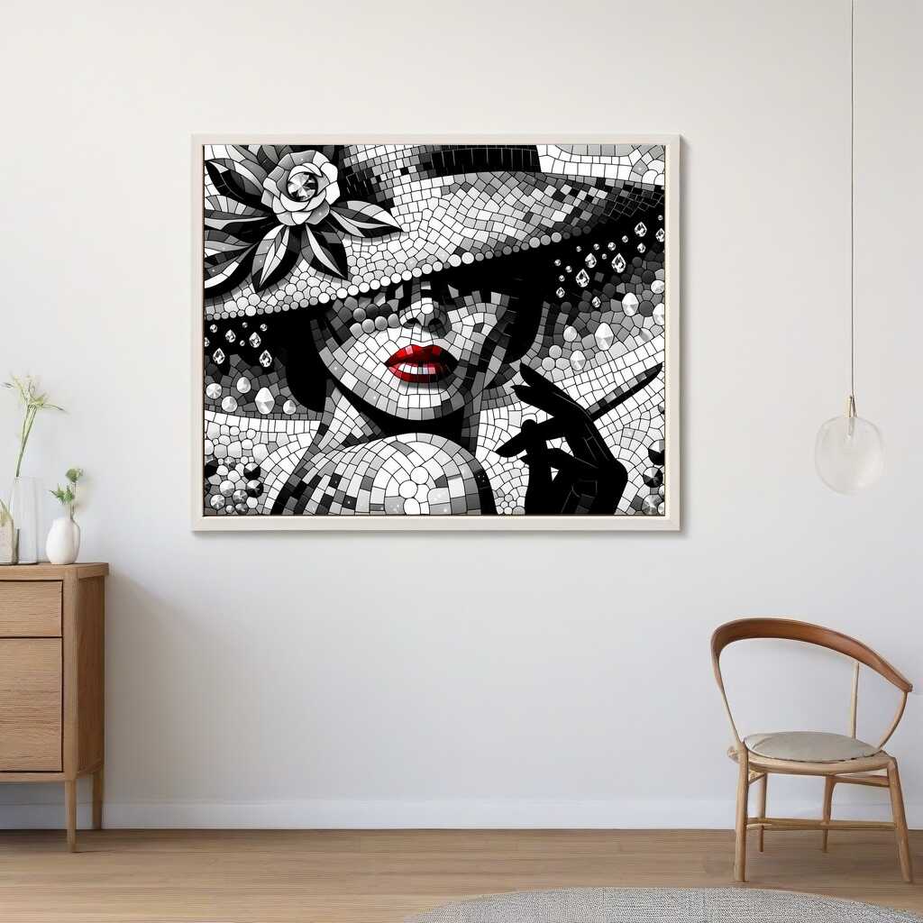 Diamond Painting - Hut und Frau