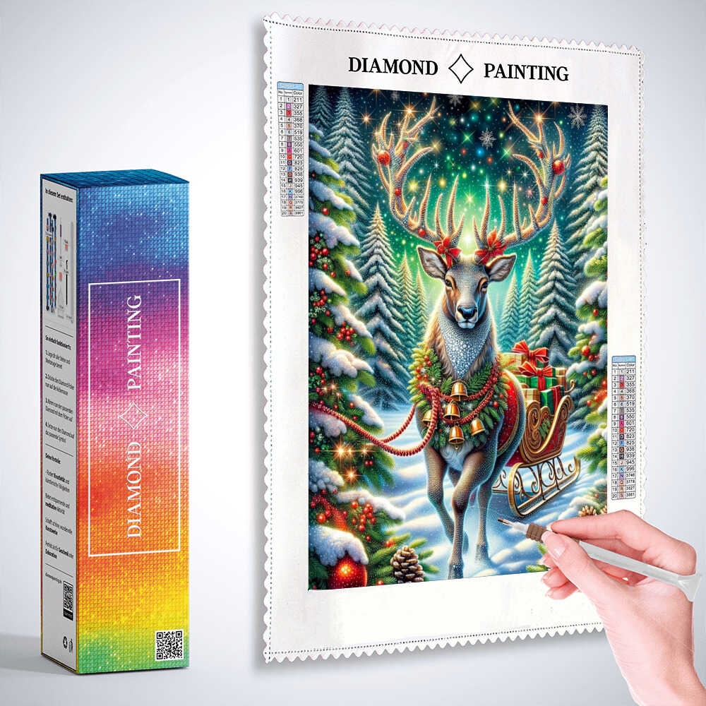 Diamond Painting - Winter Elch