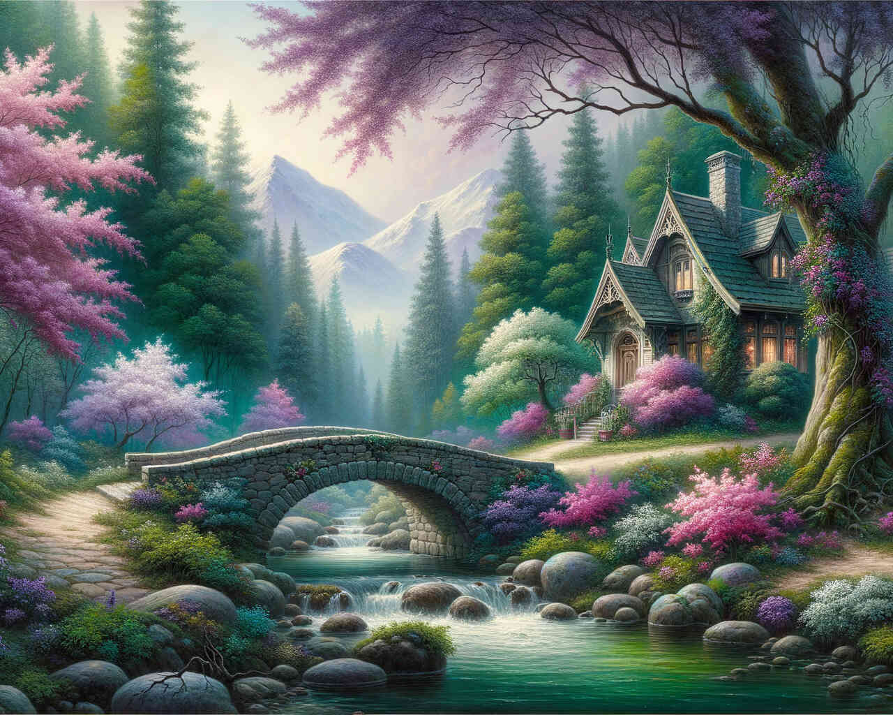 Diamond Painting - Romantischer Waldausflug