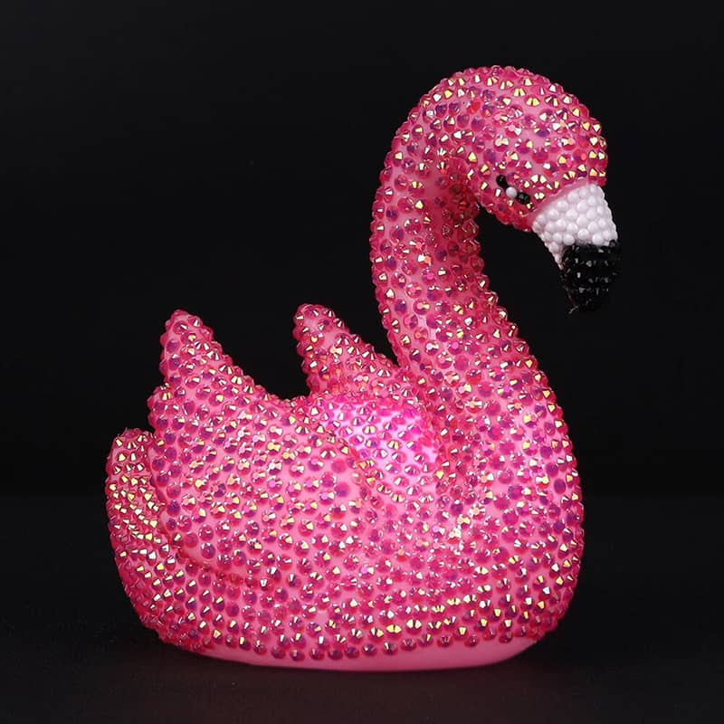 Diamond Painting - Flamingo Lampe - gedruckt in Ultra-HD - Lampe, Lampen