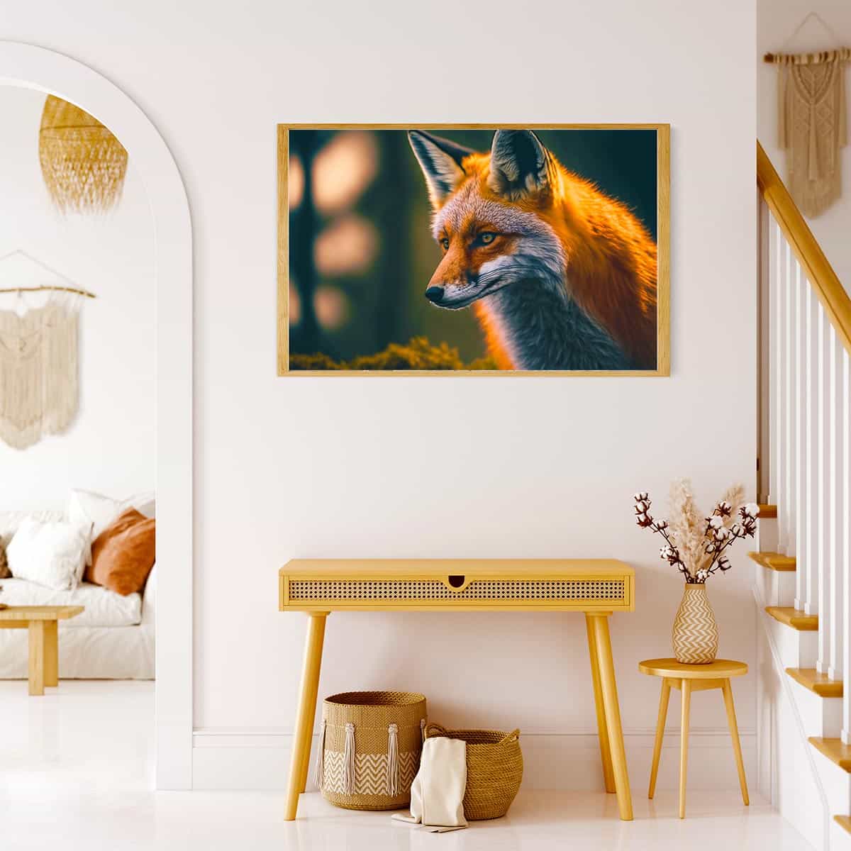 Diamond Painting - Fuchsportait - gedruckt in Ultra-HD - Fuchs, Horizontal, Tiere