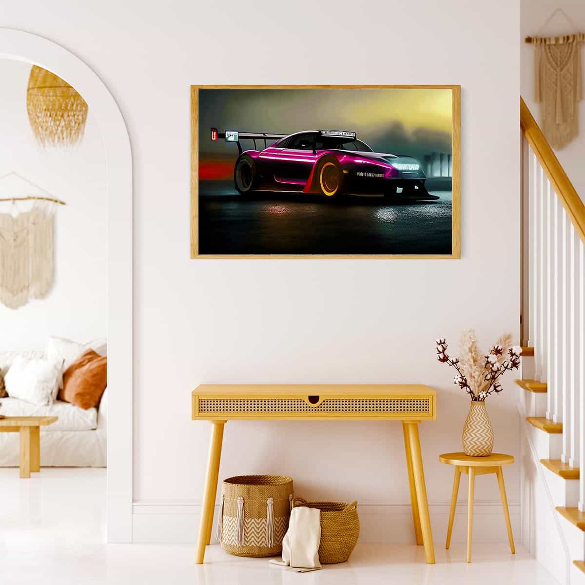 Diamond Painting - Sportauto im Rennen - gedruckt in Ultra-HD - Auto, Horizontal